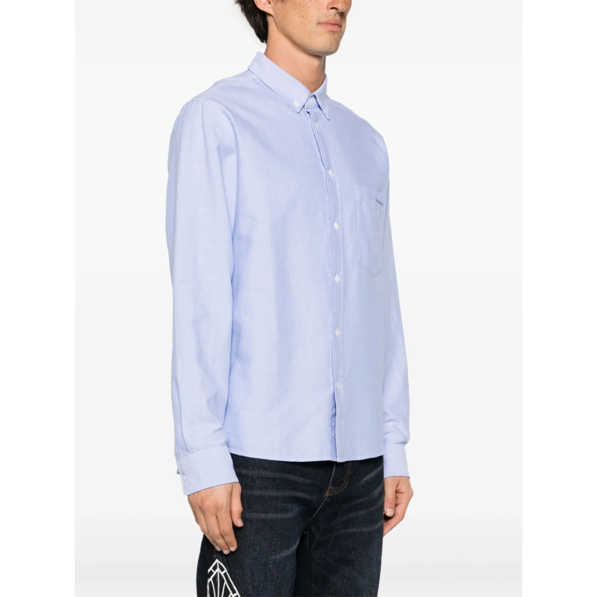 Jasolo logo-embroidered cotton shirt - Img 3