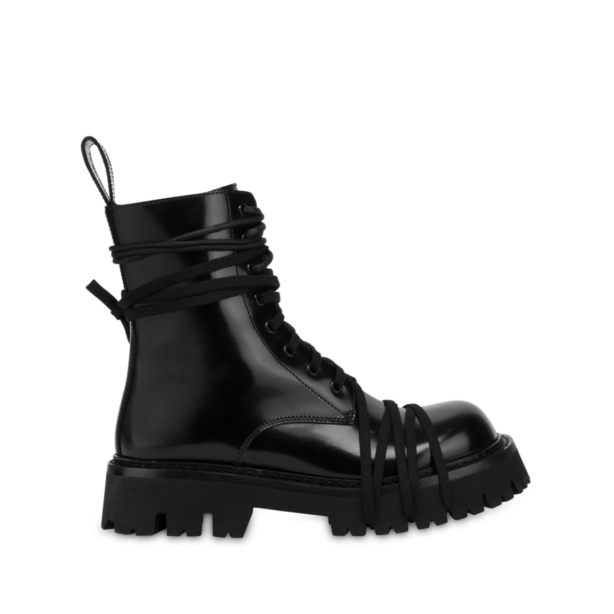lace-up combat boots