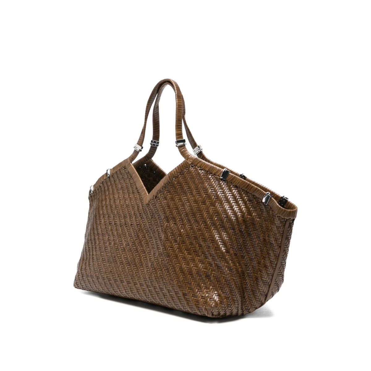 large Usha hand-woven tote bag - Img 3