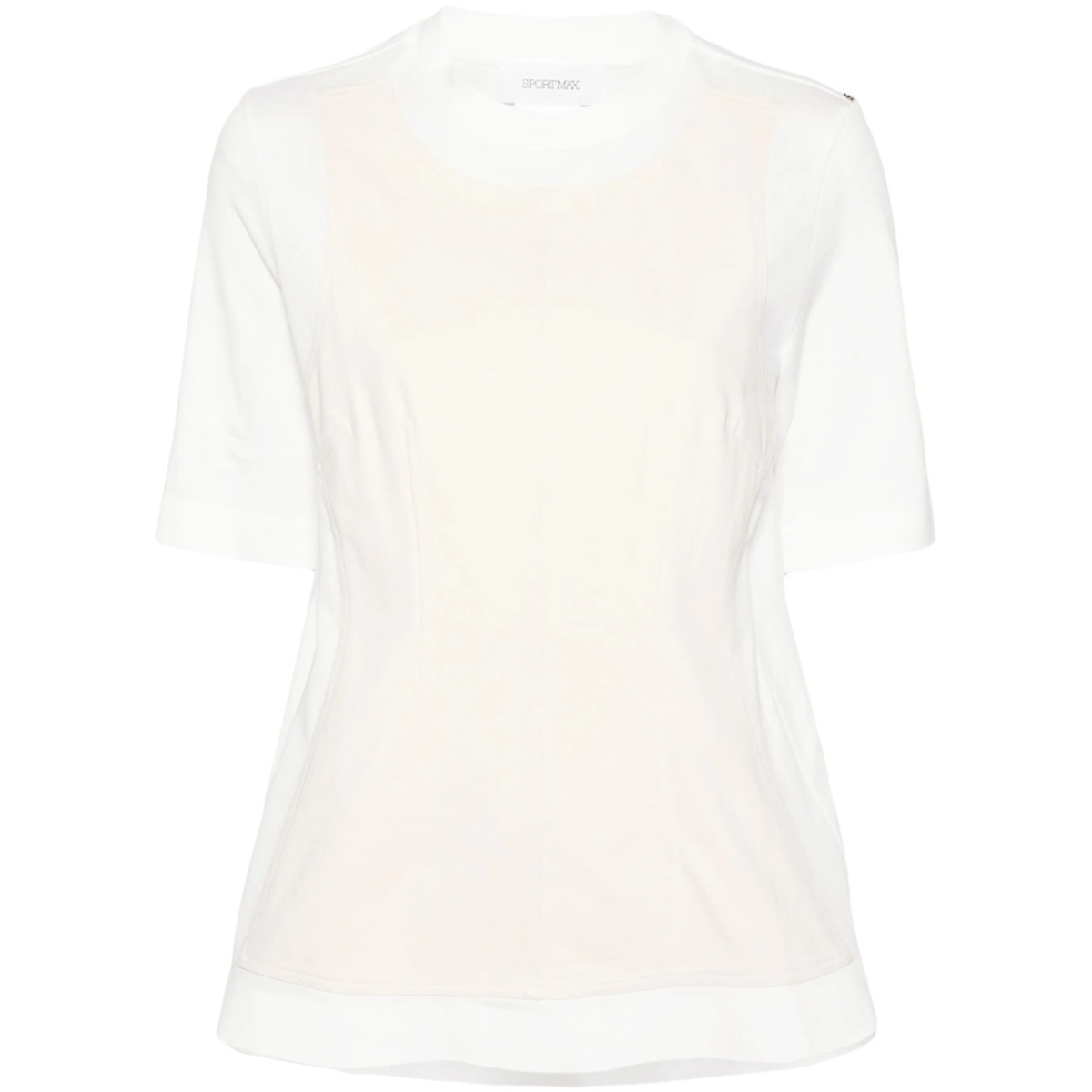 layered-effect T-shirt
