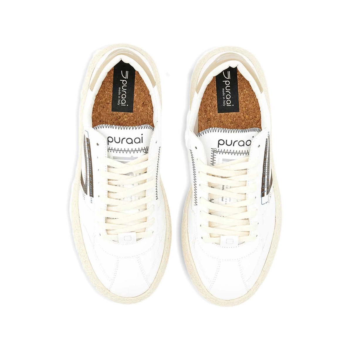 leather panelled sneakers - Img 4