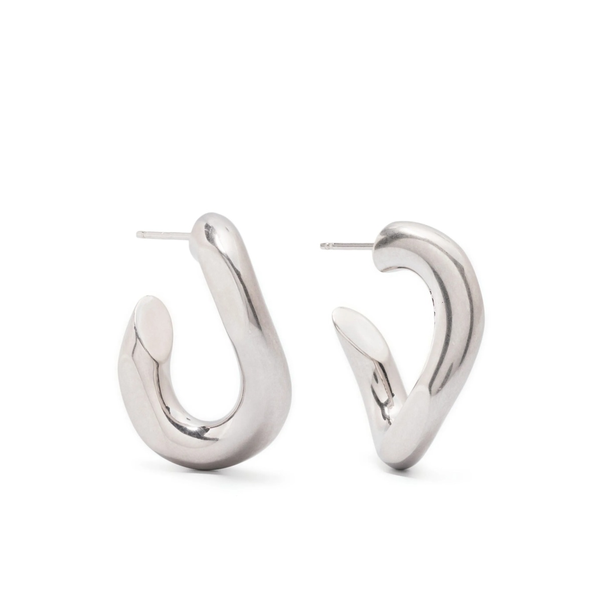 Links sculpted-hoop earrings