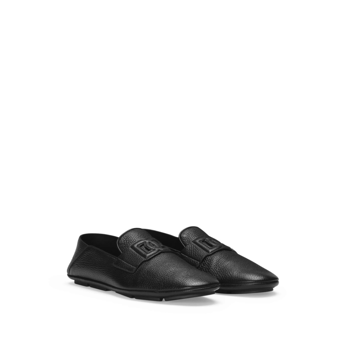 logo-appliqué leather loafers - Img 2