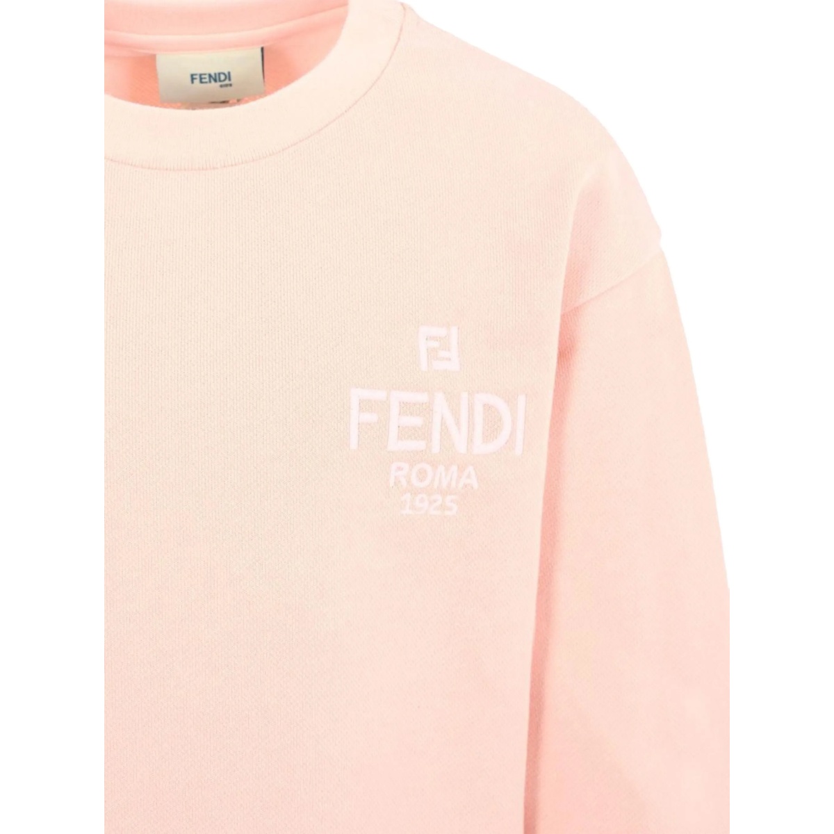 logo-detail crew-neck sweatshirt - Img 3