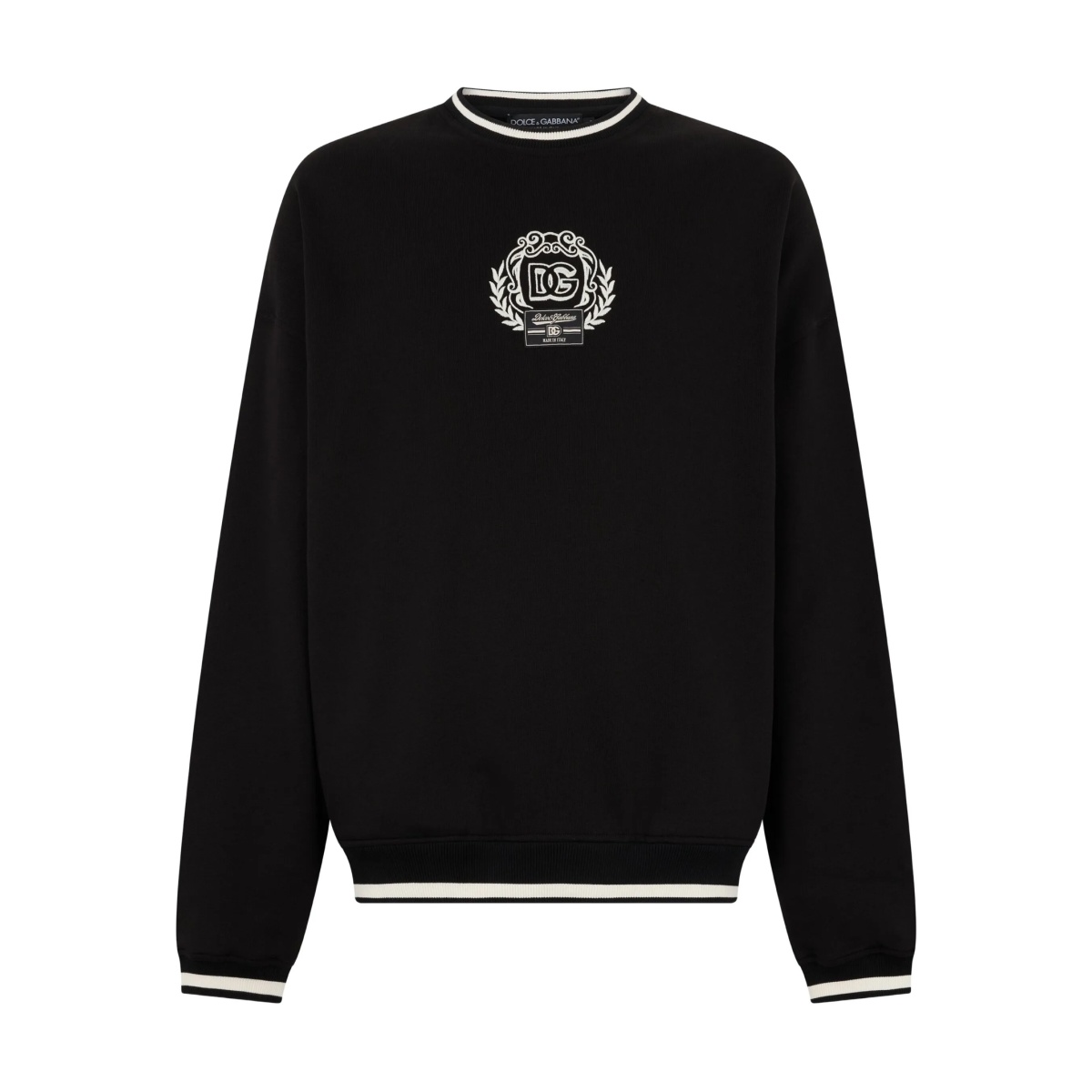 logo-detail ribbed-knit sweater