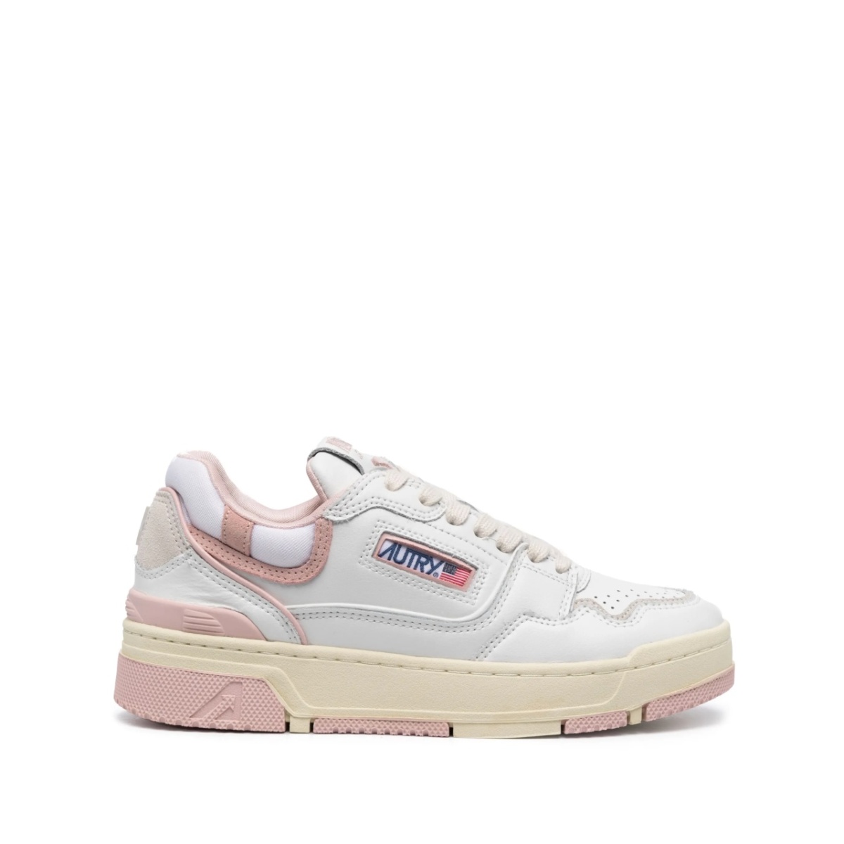 logo-embellished side panels leather sneakers