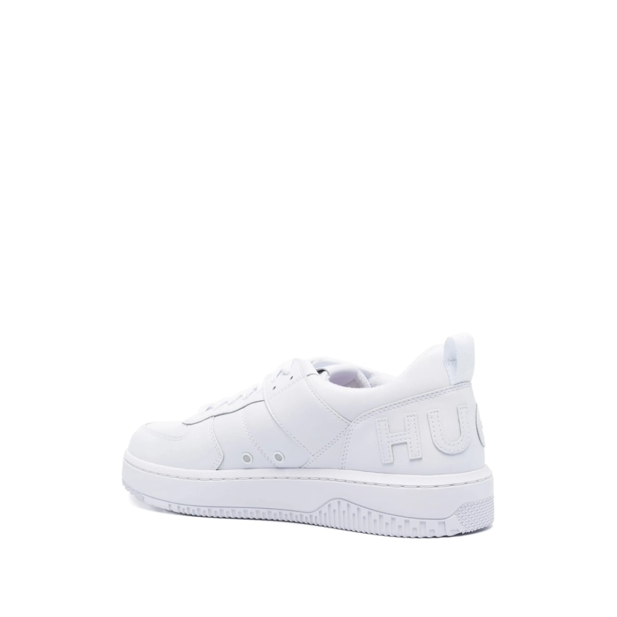 logo-embossed lace-up sneakers - Img 3
