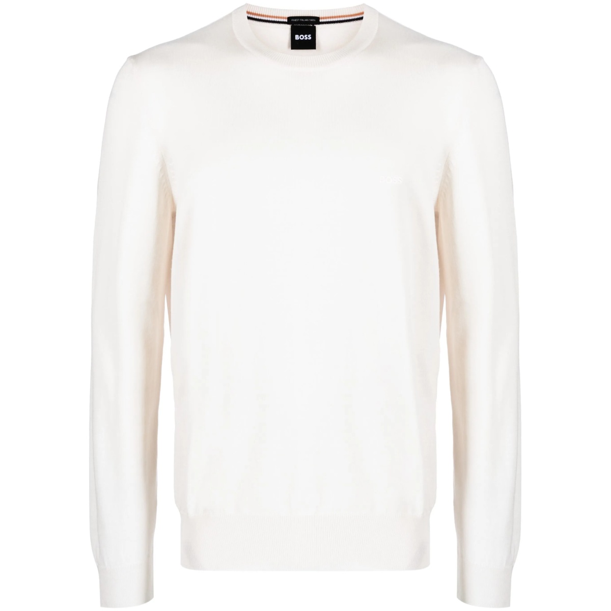 logo-embroidered cotton jumper
