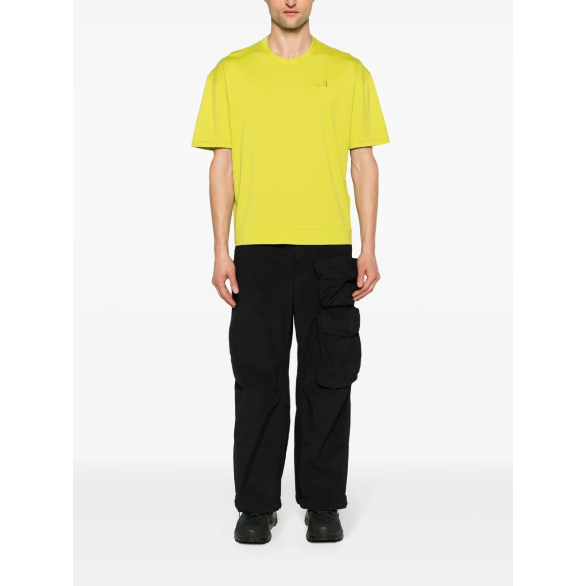 logo-embroidered cotton T-shirt - Img 2