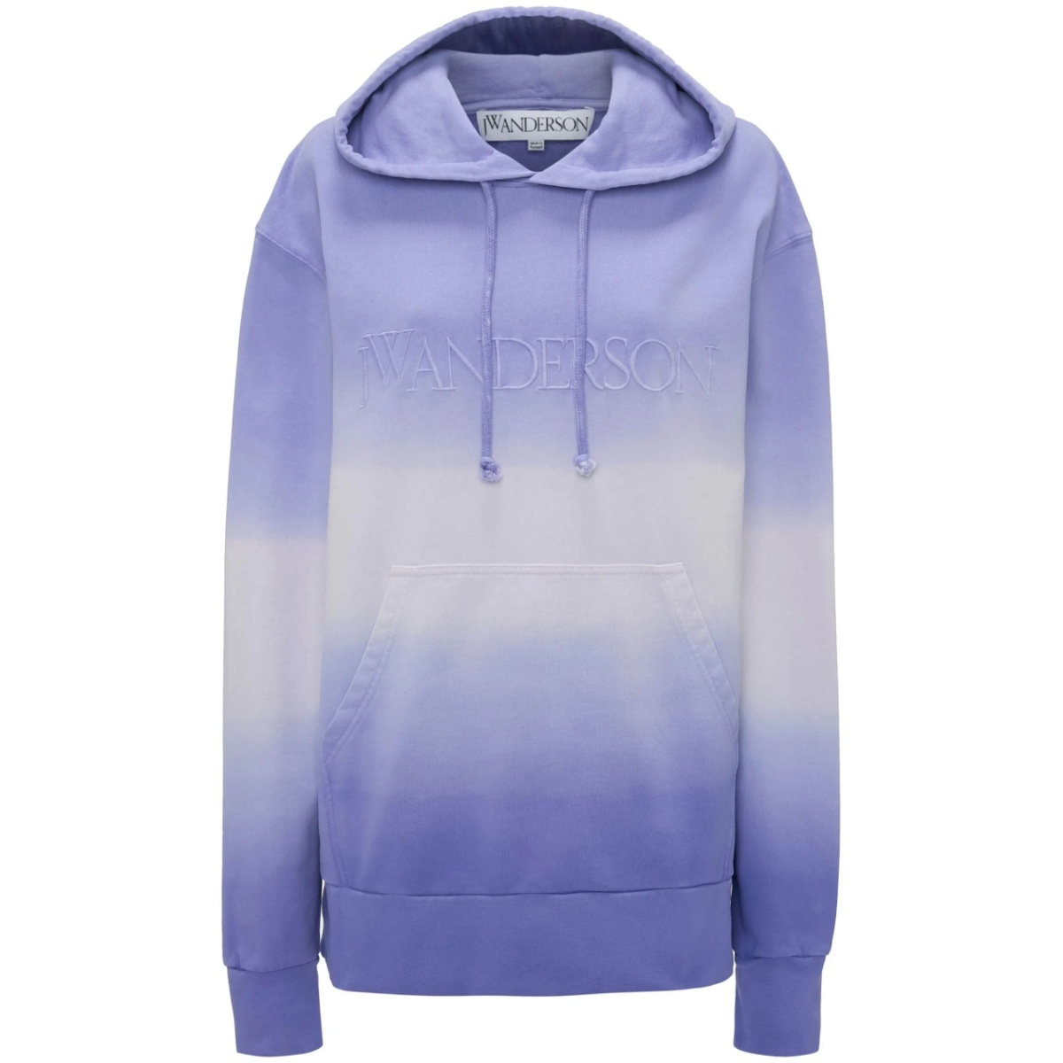 logo-embroidered gradient hoodie