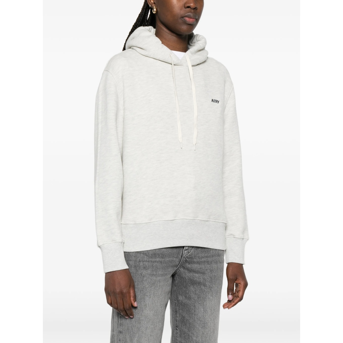 logo-embroidered hoodie - Img 3