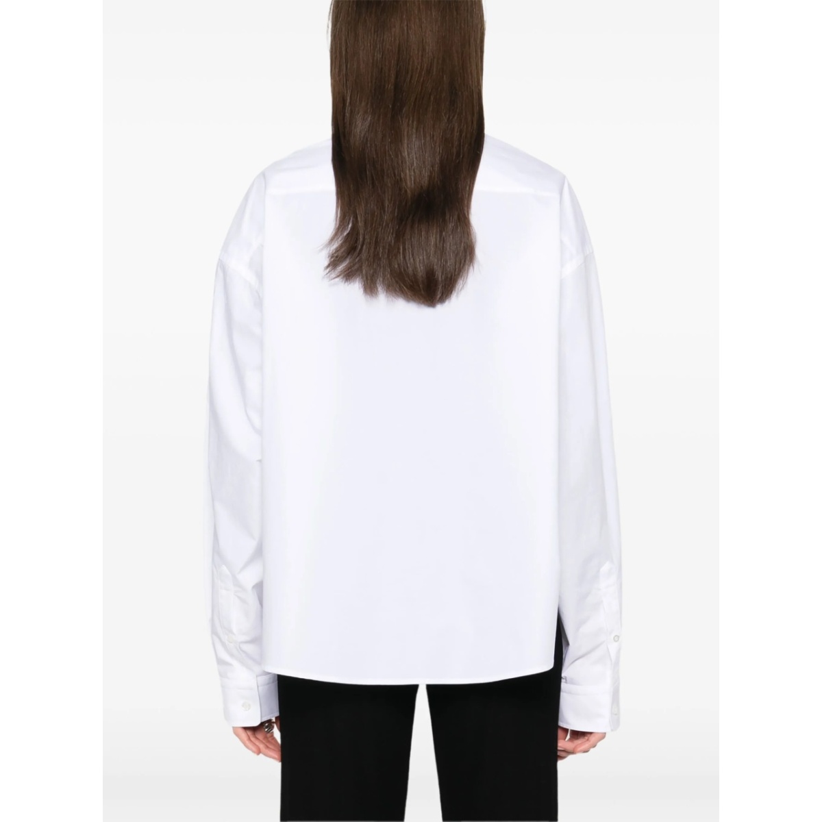 logo-embroidered shirt - Img 4