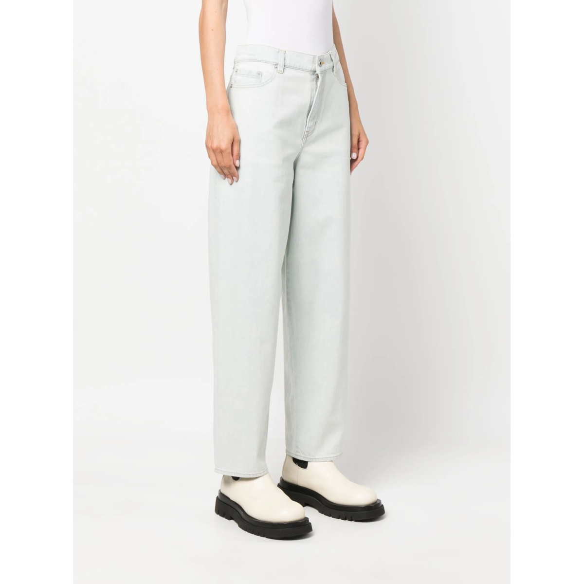 logo-embroidered straight-leg jeans - Img 3