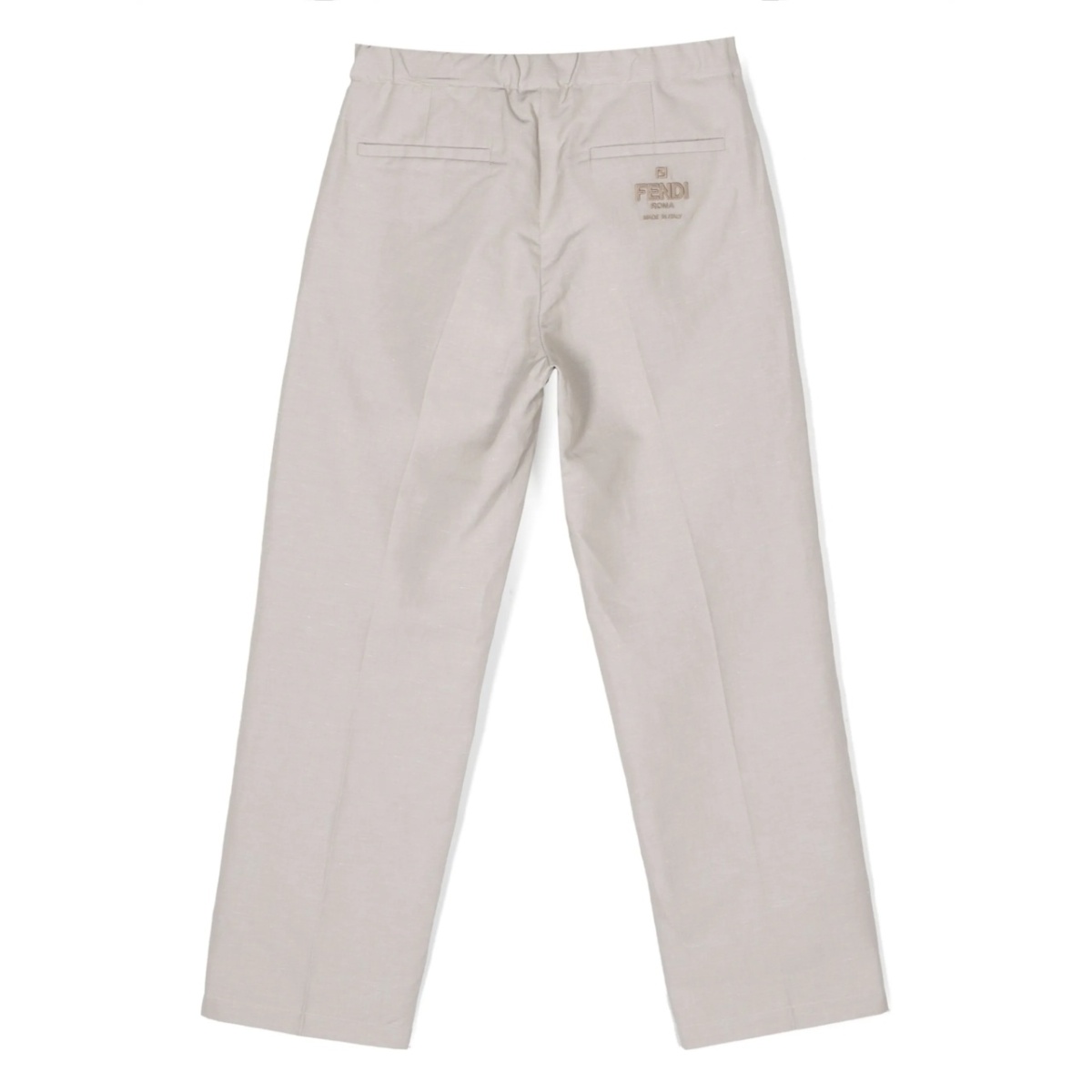 logo-embroidered straight-leg trousers - Img 2
