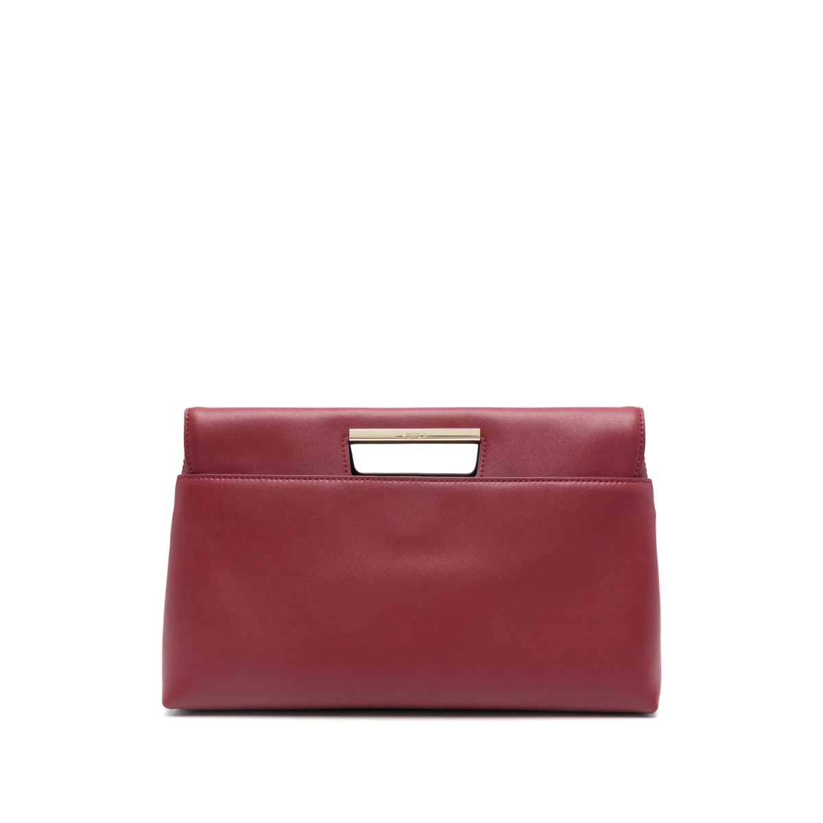 logo engraved clutch bag