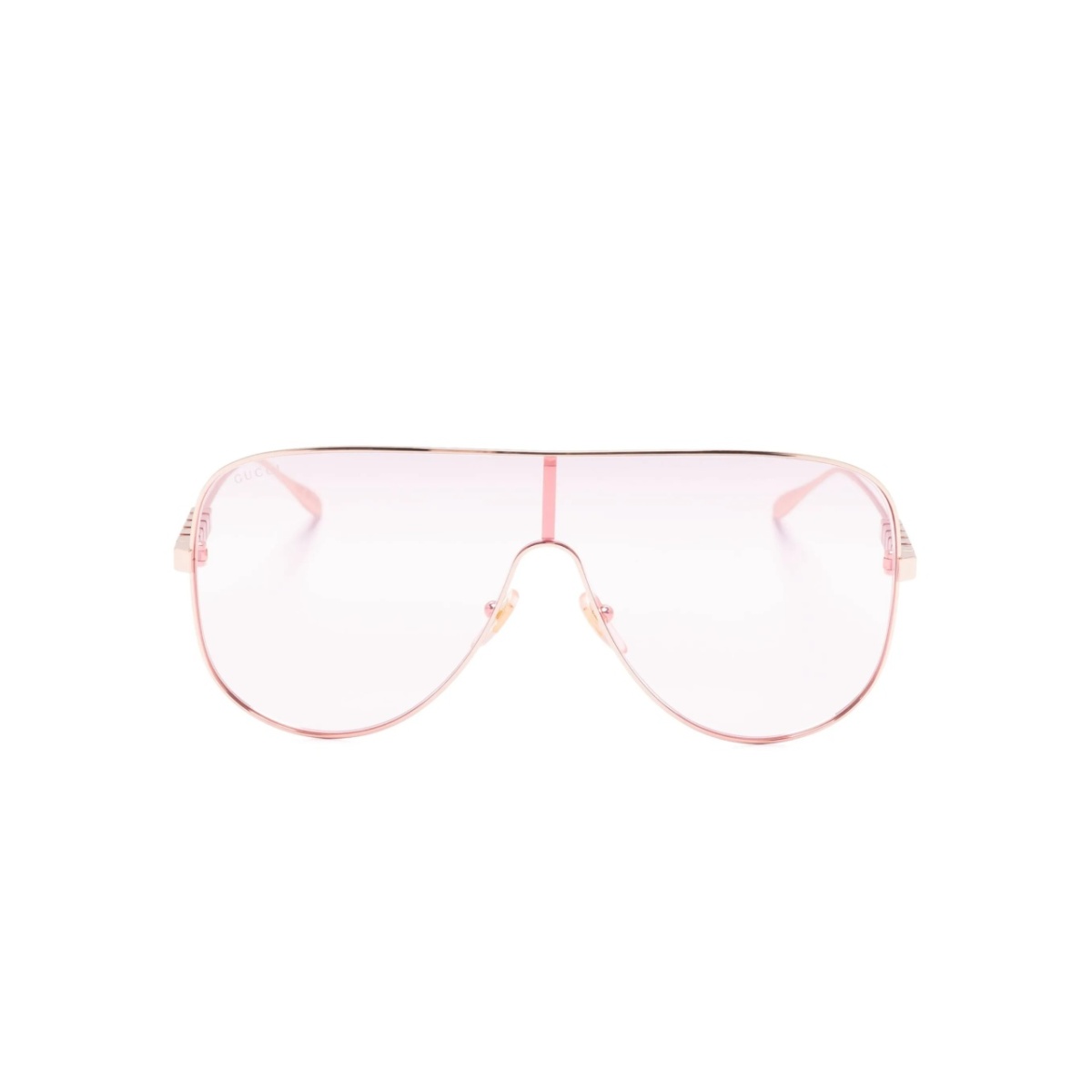 logo-engraved oversize-frame sunglasses