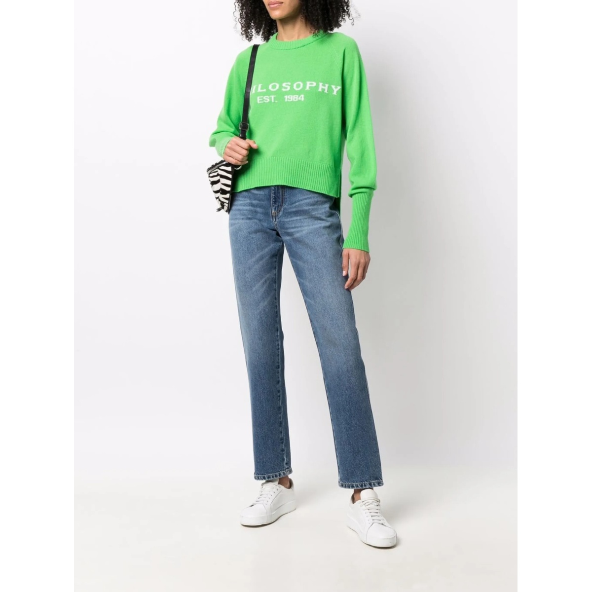 logo-intarsia crew-neck jumper - Img 2