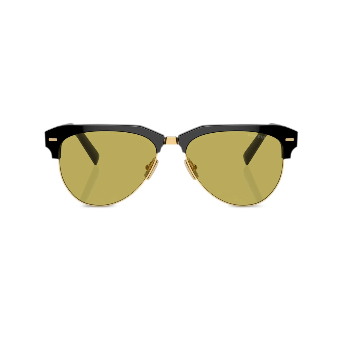 logo-lettering navigator-frame sunglasses