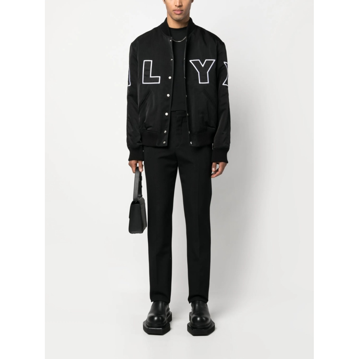 logo-patch bomber jacket - Img 2