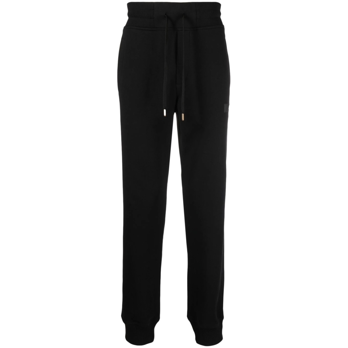 logo-patch cotton track pants