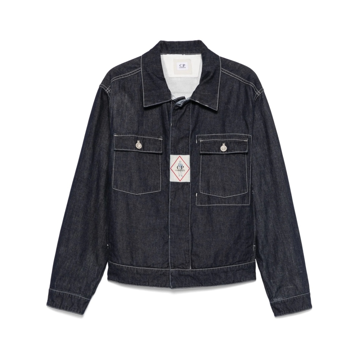 logo-patch denim jacket