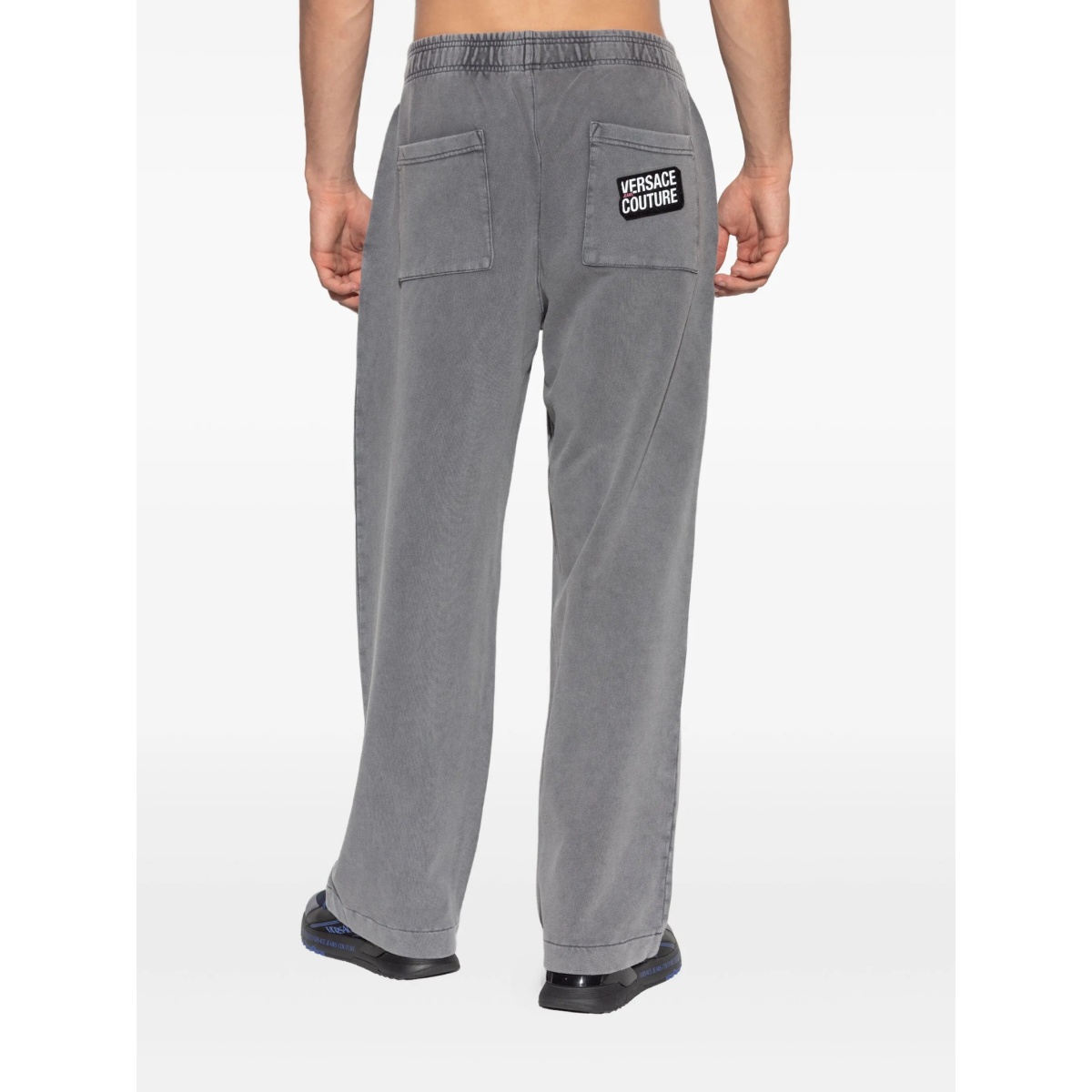 logo-patch elasticated trousers - Img 4