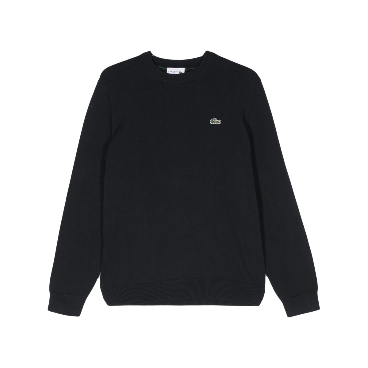 logo-patch fine-ribbed jumper
