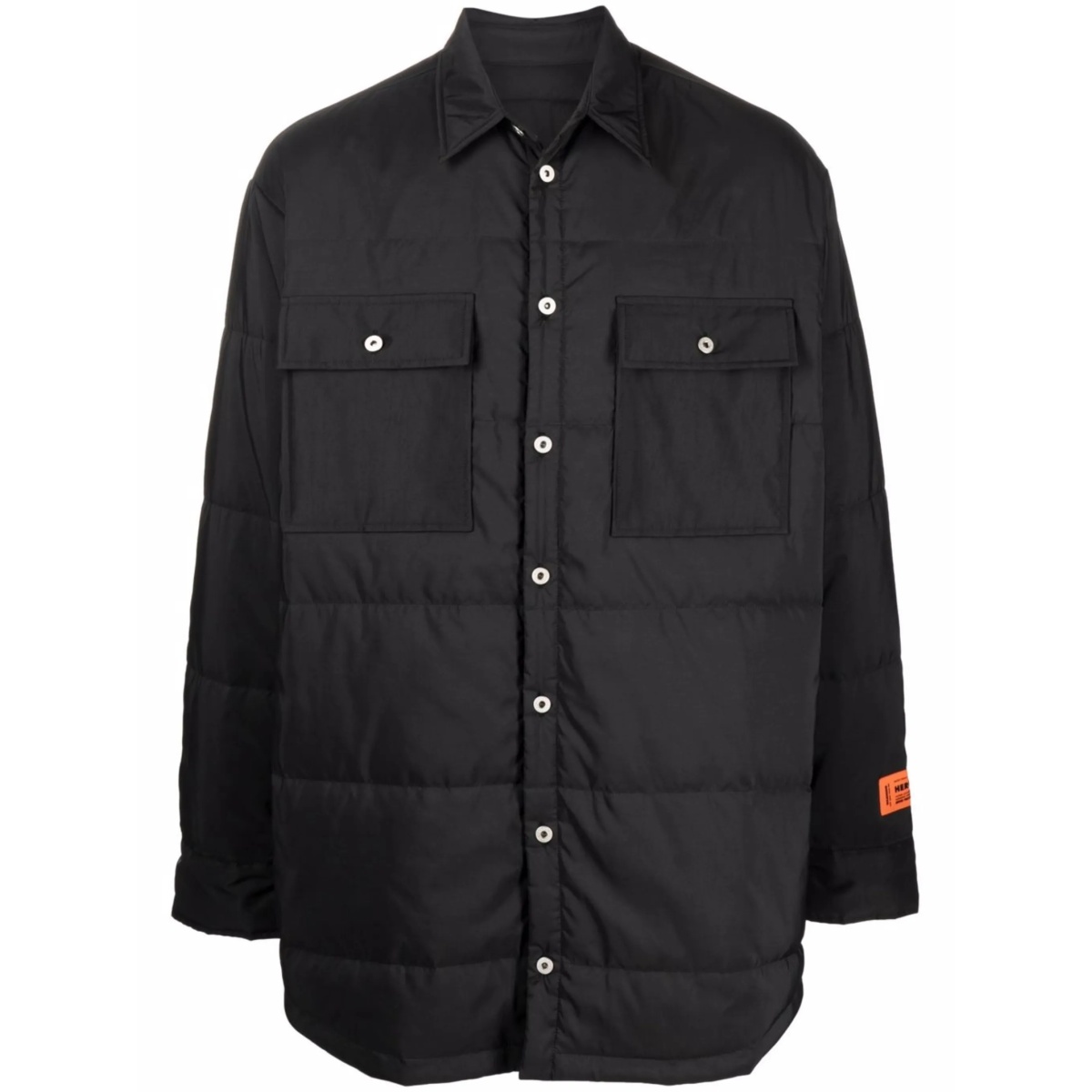 logo-patch padded jacket