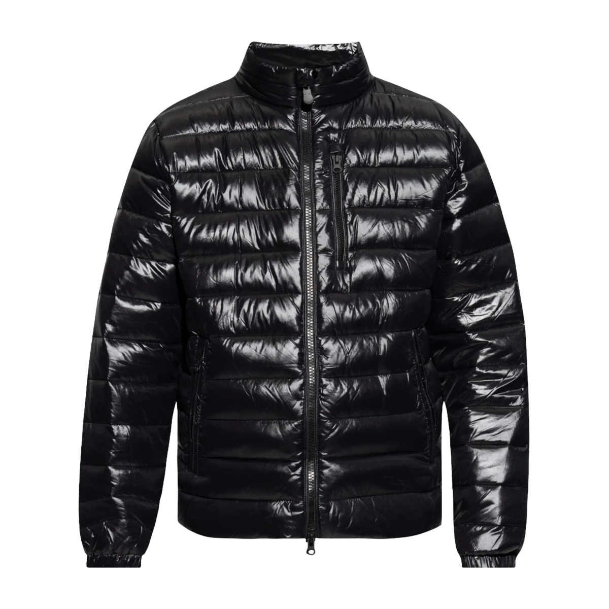 logo-patch padded jacket