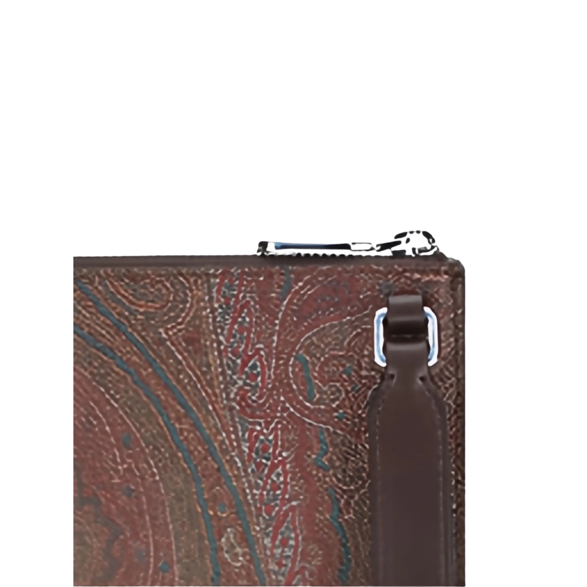 logo-patch paisley-pattern pouch - Img 4