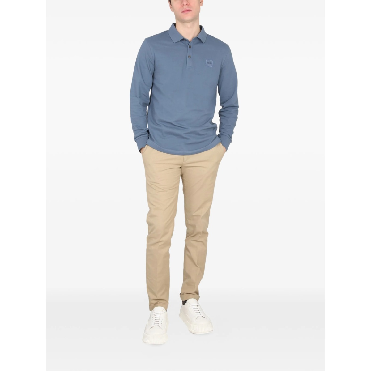 logo patch polo shirt - Img 2