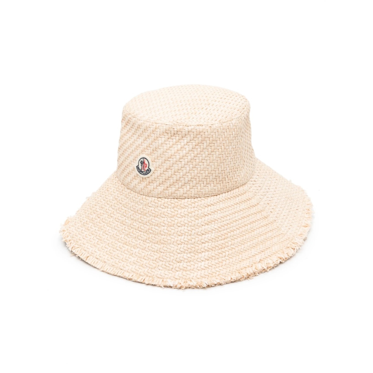 logo-patch raffia hat