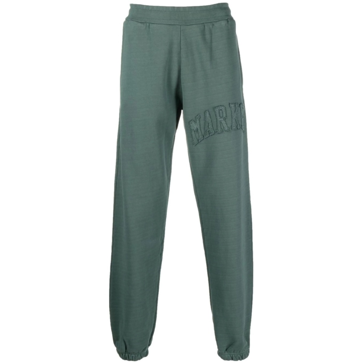 logo-patch washed track pants