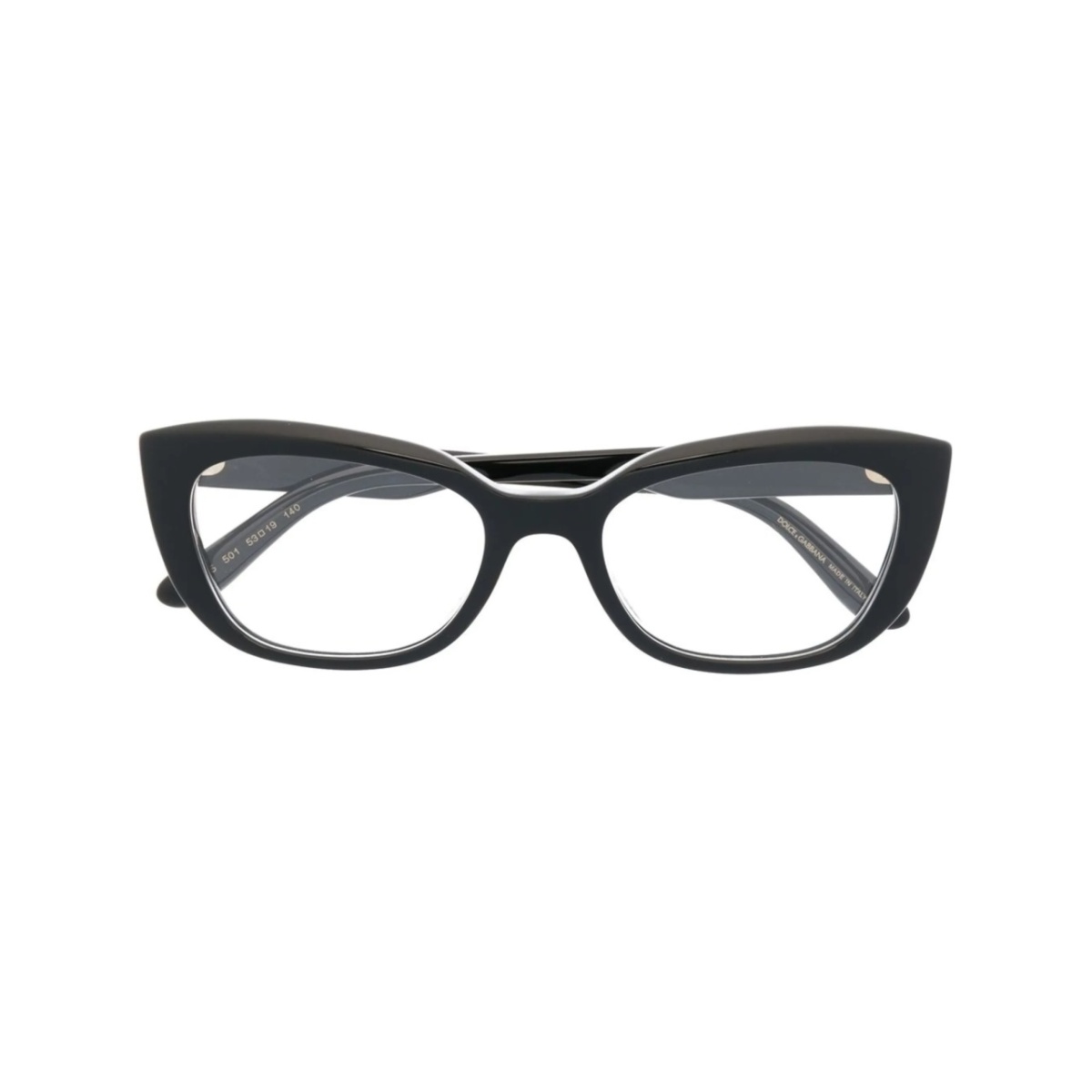 logo-plaque cat-eye frame glasses