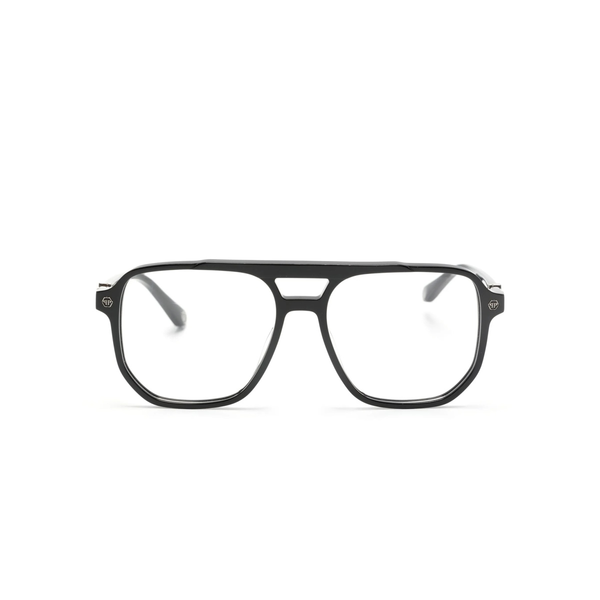 logo-plaque pilot-frame glasses