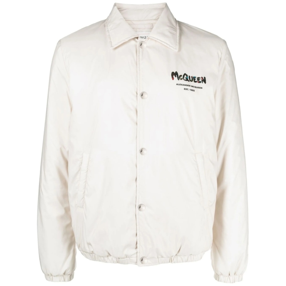 logo-print bomber jacket