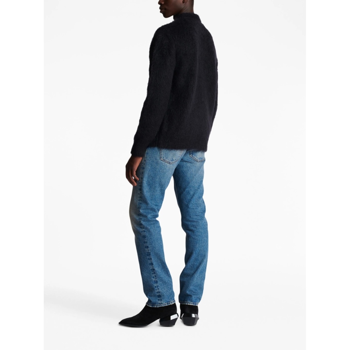 logo-print brushed-finish jumper - Img 4