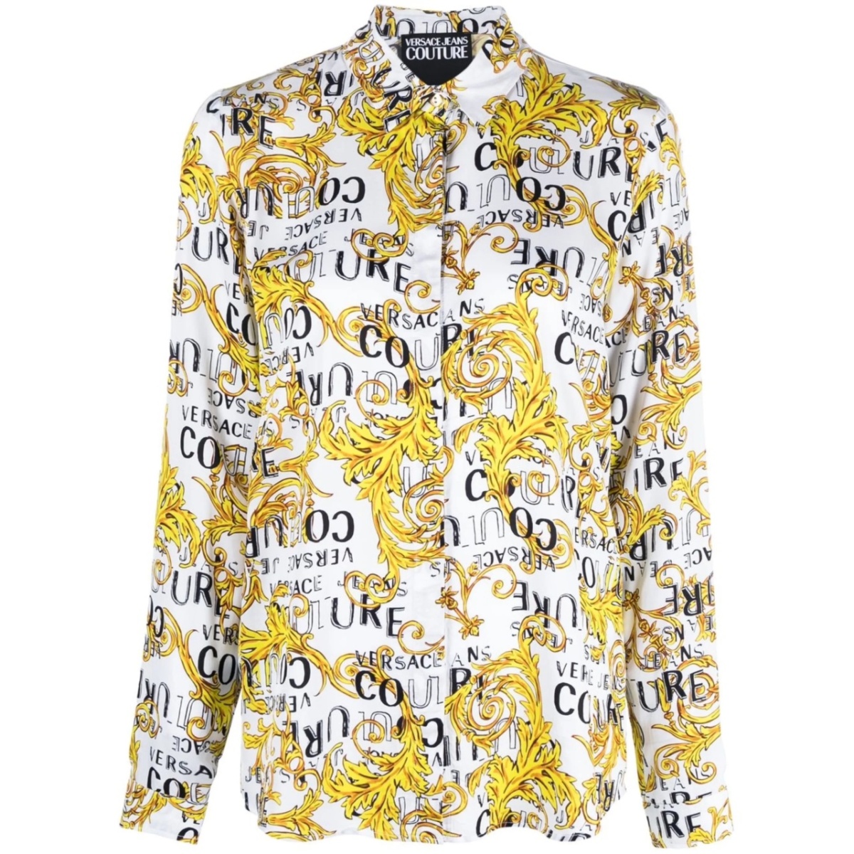 logo print buttoned shirt