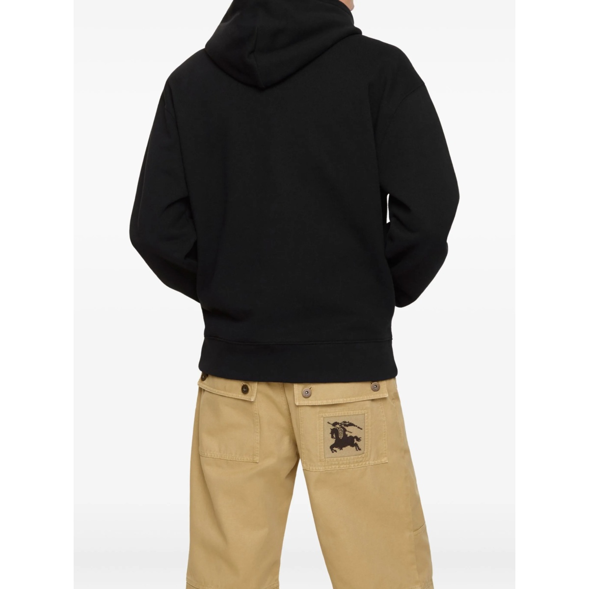 logo-print cotton hoodie - Img 3