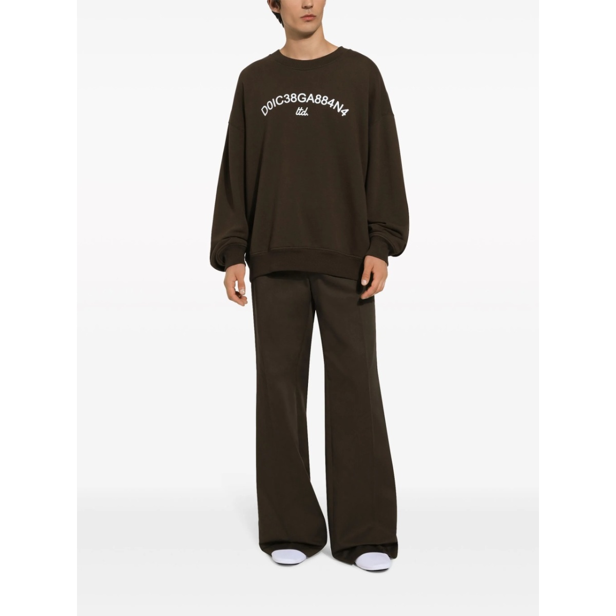 logo-print cotton sweatshirt - Img 2