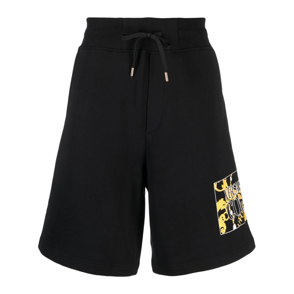 logo-print cotton track shorts