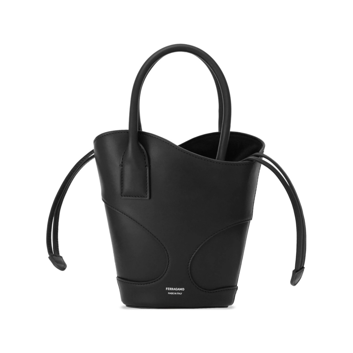 logo-print cut-out tote bag