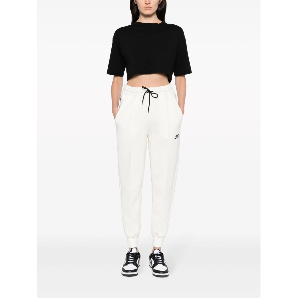 logo-print fleece track pants - Img 2