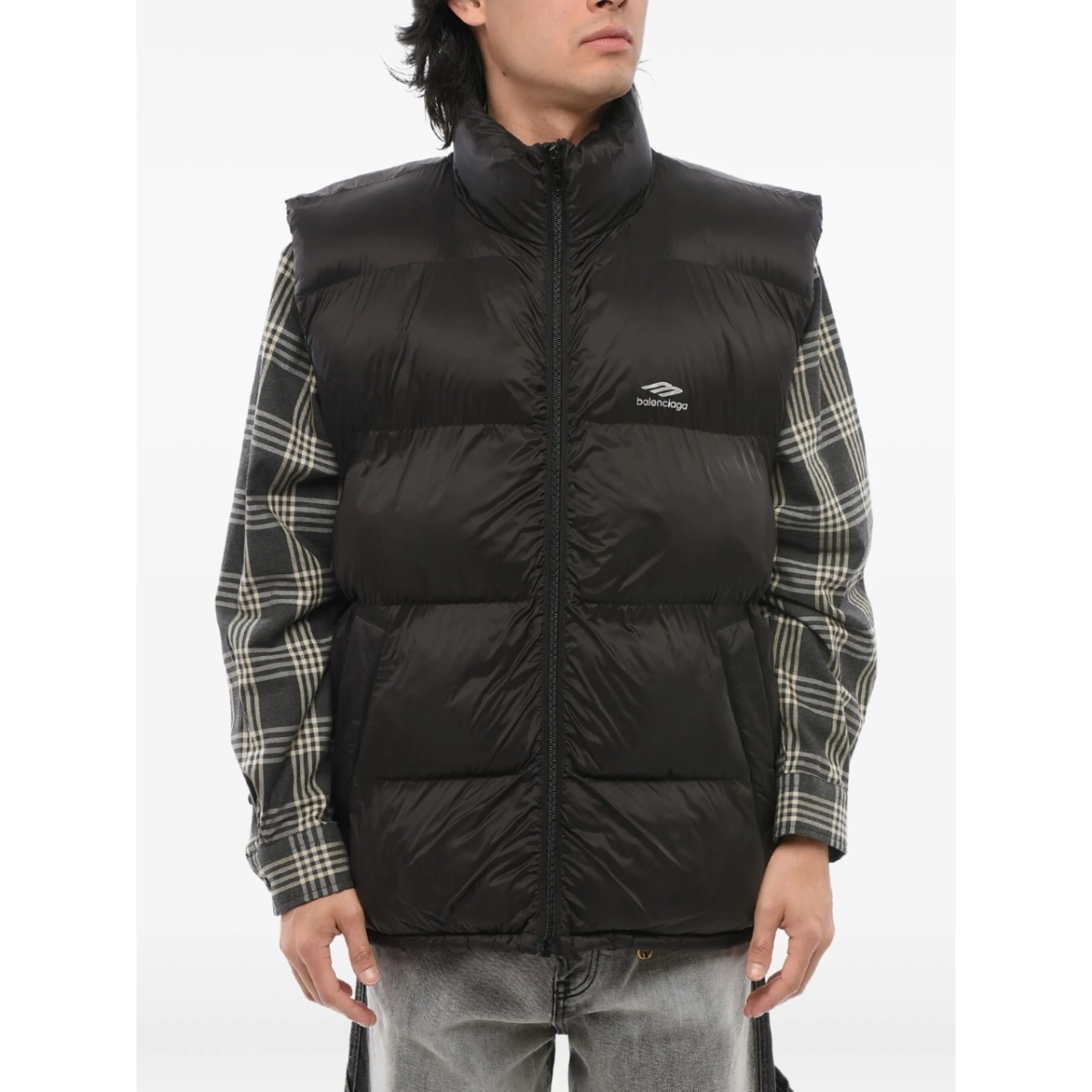 logo-print gilet