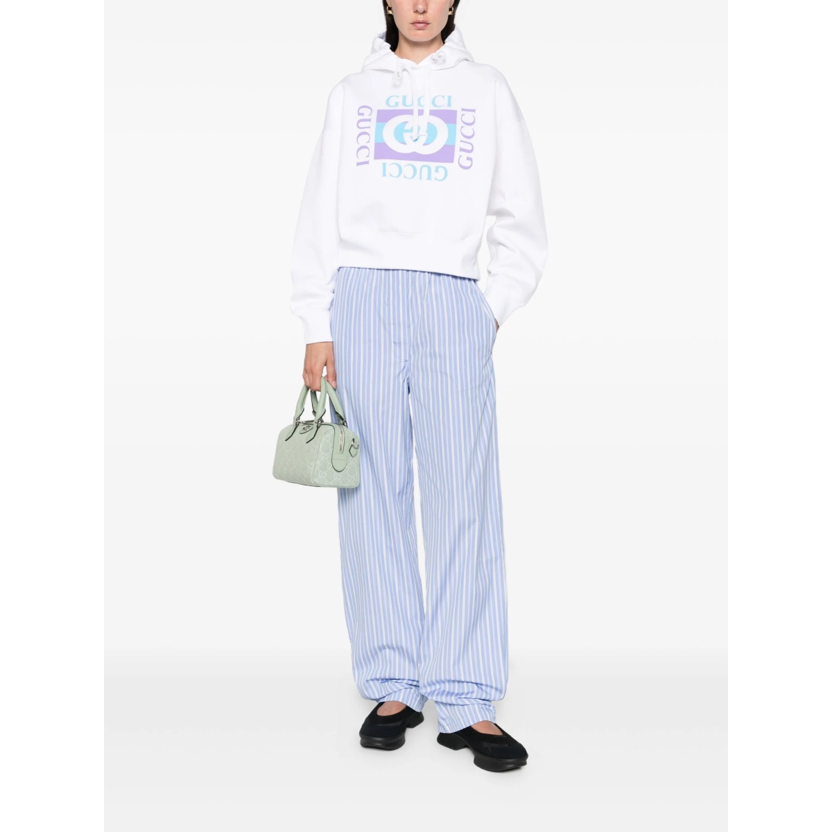 logo-print hoodie - Img 2