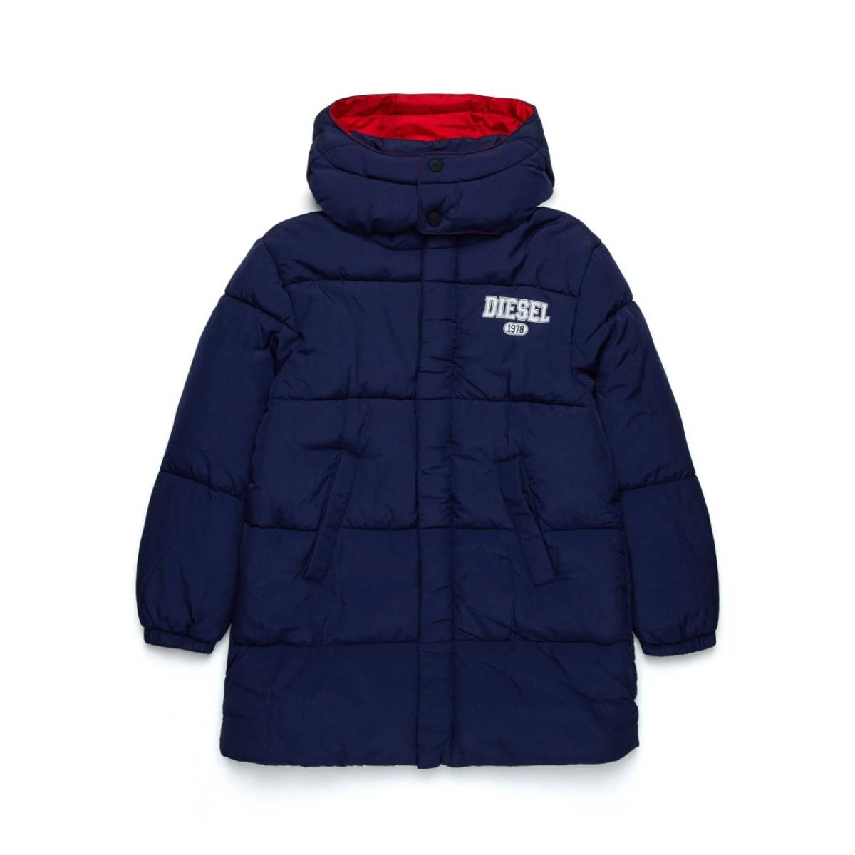 logo-print padded jacket