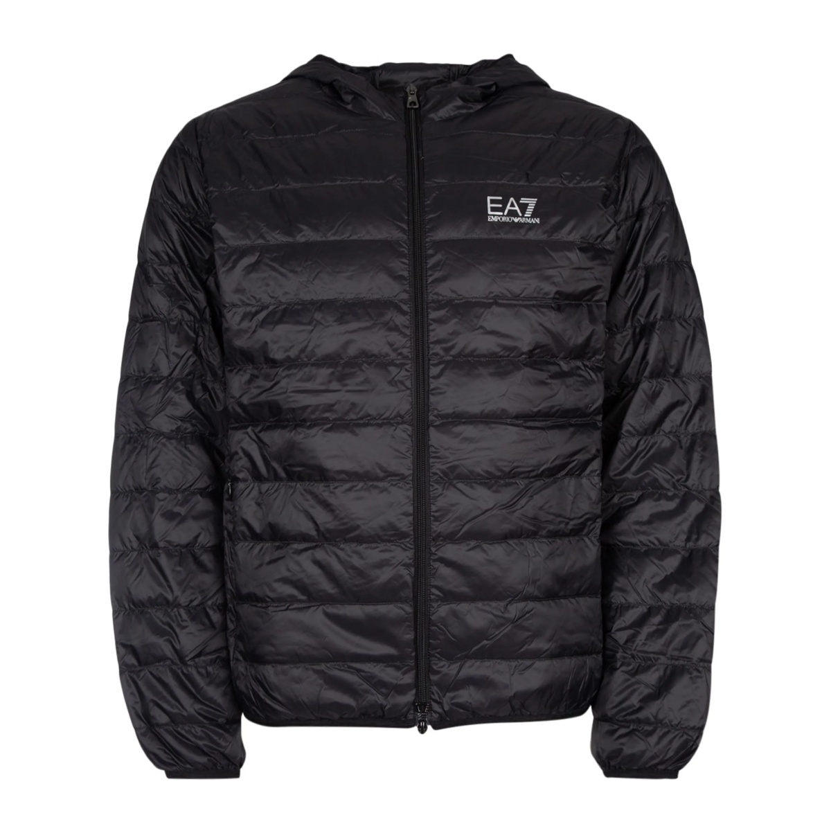 logo-print padded jacket