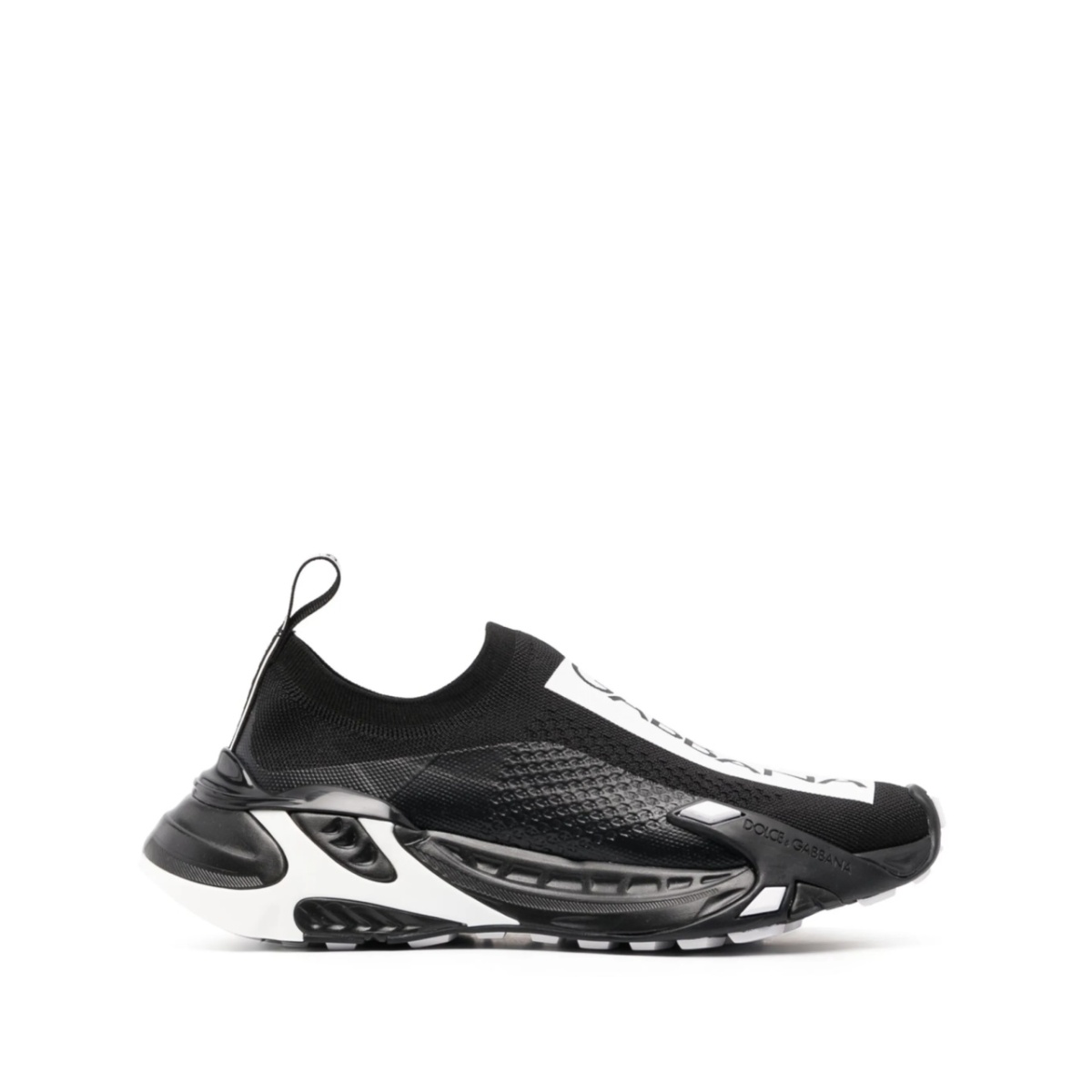 logo-print panelled sneakers