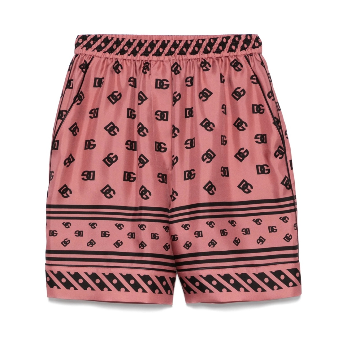 logo-print shorts