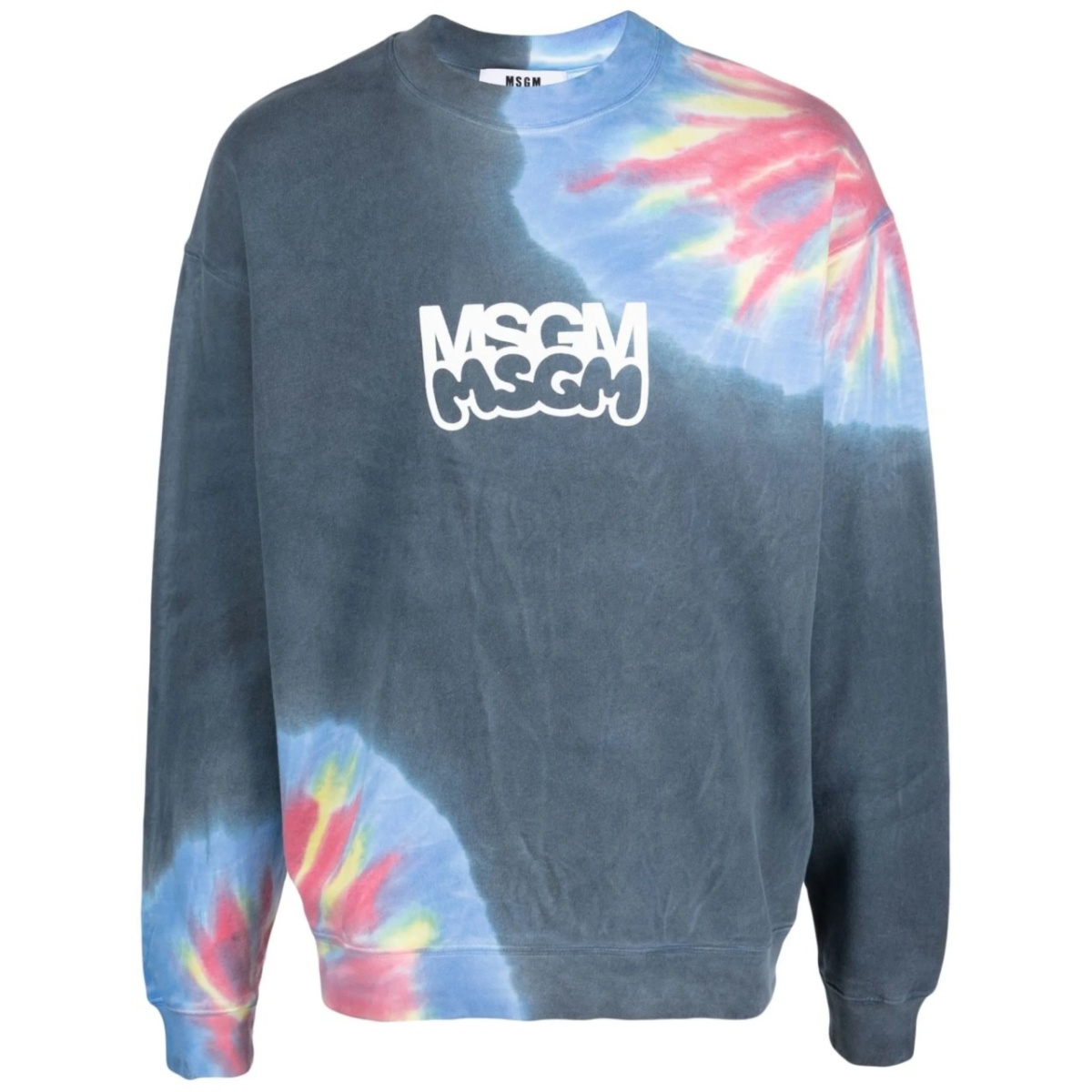 logo-print tie-dye sweatshirt